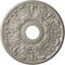 Ekena Millwork Apollo Ceiling Medallion (Fits Canopies up to 5 5/8"), 16 1/2"OD x 3 5/8"ID x 1 1/8"P, Pearl White CM16APPWS - alternate 1